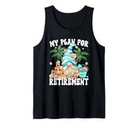 Retired Grandpa Life Summer GNOME for Men Beach Retirement Canotta