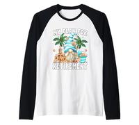 Retired Grandpa Life Summer GNOME for Men Beach Retirement Maglia con Maniche Raglan
