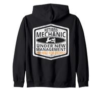 Retired Mechanic Under New Management See Wife for Details Felpa con Cappuccio