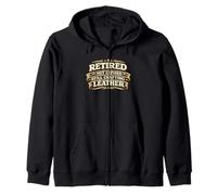 Retired Not Expired Still Crafting Leather Worker Gift Felpa con Cappuccio