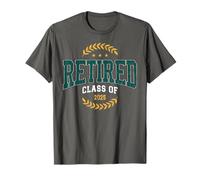 Retired Teacher Class of 2025 Varsity Vintage Dad Retirement Maglietta