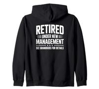 Retired Under New Management See Grandkids for Details Felpa con Cappuccio