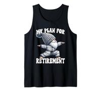 Retired Yoga Gnome In Warrior Pose Funny Retirement Plan Canotta