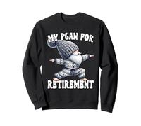Retired Yoga Gnome In Warrior Pose Funny Retirement Plan Felpa