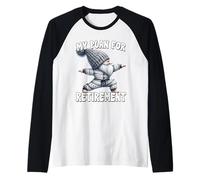 Retired Yoga Gnome In Warrior Pose Funny Retirement Plan Maglia con Maniche Raglan