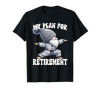 Retired Yoga Gnome In Warrior Pose Funny Retirement Plan Maglietta