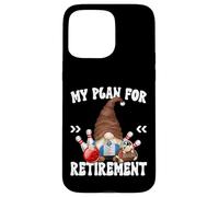 Retirement Bowling Gnome Dad For Men Retired Grandpa Life Custodia per iPhone 15 Pro Max