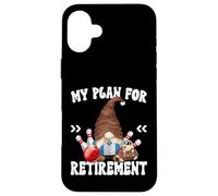 Retirement Bowling Gnome Dad For Men Retired Grandpa Life Custodia per iPhone 16 Plus