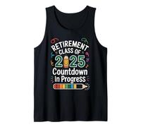 Retirement Class of 2025 Countdown with Smiley Pencil Canotta