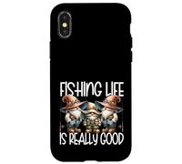 Retirement Fishing Gnome For Men Dad Life Is Really Good Custodia per iPhone X/XS