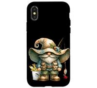 Retirement Fishing Gnome For Retired Dad And Fishing Grandpa Custodia per iPhone X/XS
