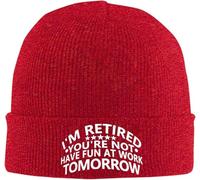 Retirement Gift for Retired Beanie Hat Elasticizzata Berretto A Maglia Confortevole Inverno Cappelli per Donna Corsa Motociclismo