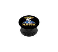 Retirement Plan Play Pool Skeleton Billiard Player PopSockets PopGrip Adesivo