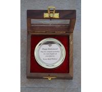 Retirement Sundial Compass Gift for Him or Her - Keepsake for Husband, Wife or Couple, Men Retirement 50th 40th 25th 20th Year Love Celebration