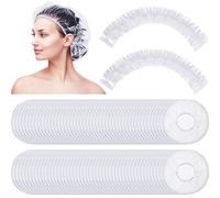 Retisee 2000 pz cuffie da doccia usa e getta Bulk 18.2 tappi per capelli in plastica trasparente elastici grandi spessi impermeabili coperture da bagno per donne cura dei capelli forniture per la