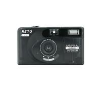 RETO PANO - Fotocamera a pellicola 35 mm, obiettivo 22 mm, panorama, facile commutazione, modalità cinematografica, copriobiettivo, flash integrato, riutilizzabile