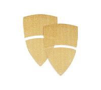 RETOL Retine abrasive velcrate, 93/62 x 102 mm, G400, p. levigatrici a delta, corindone nobile bianco (25 Pz.)