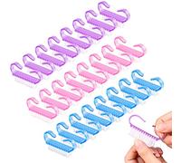 RETON 24 Pacchi Maniglia Grip Pennello per Unghie, Unghia Spazzola per Pulire Spazzola per Dita e Unghie Pulitore, Pennelli per Pedicure per Uomini e Donne