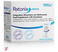 River Pharma Integratore Retonix Memo – per la memoria e il benessere dei nervi – 30 bustine