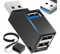 Retoo Adattatore splitter a 3 porte USB 3.0 Hub 1 USB 2.0 2 USB 3.0 USB Dock Datenhub USB Adattatore USB per PC Tastatur Drucker Kamera und weiting USB 3.0 Kompatiblen Geräten Plug & Play Schwarz
