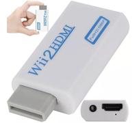 Retoo Adattatore Wii HDMI Convertitore, Wii a HDMI Full HD Converter Display Port su Hdmi, 720P 1080P, Audio 3,5 mm, Uscita audio, Adattatore console Wii a HDMI per TV, monitor, proiettore