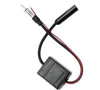 Retoo Amplificatore antenna per autoradio, amplificatore di segnale universale per auto FM 12V con alto guadagno 16 dB a basso rumore, compatibile con amplificazione DAB