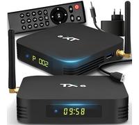 Retoo Android TV Box TX6 con telecomando | Client di streaming multimediale | 4GB RAM, 32GB ROM | HDMI, Miracast, HDR, Quad-Core AllWinner H6, WiFi 2.4GHz, Ethernet, USB 3.0, Smart scheda grafica