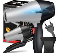 Retoo Asciugacapelli da Viaggio, Asciugacapelli, Manico Pieghevole, Concentratore Incluso, 2 velocità, Diffusore incluso, Phon da Viaggio Piccolo, asciugacapelli con regolazione della tensione, 1200W