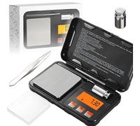 Retoo Bilancia digitale di precisione, bilancia fine 200 g/0,01 g, compatta con display LCD, funzione tara e alta precisione, ideale per gioielli, cucina, caffè, erbe aromatiche, batterie incluse