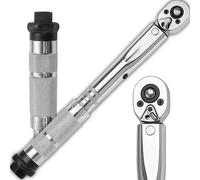 Retoo Chiave dinamometrica 7-112 Nm, set a cricchetto da 1/2 pollici con prolunga e bussole, regolabile con precisione, blocco blocco/sblocco, a sinistra/destra, indicatore ben indicatore per auto