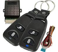 Retoo Chiusura centralizzata universale per auto con 2 radiocomandi 433 MHz, serratura universale lunga distanza, sistema di accesso senza chiave, kit telecomando chiusura centralizzata, senza fili