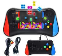 Retoo Console di gioco portatile retrò con display LCD 3,5 pollici, per due giocatori con 500 giochi classici, batteria 1200 mAh, schermo, console per videogiochi retrò per bambini, console da gioco