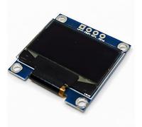 Retoo Display OLED 0,96 pollici, modulo LCD, scheda di visualizzazione, Pixel I2C, seriale chip 128 x 64 SH1106, modulo di visualizzazione con caratteri bianchi O,08 W, modulo di visualizzazione blu,