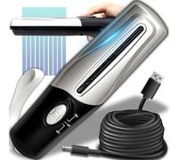 Retoo Distruggidocumenti portatile, multifunzione, mini USB, elettrico, portatile, per ufficio, casa, CD, carte di credito, distruggidocumenti senza pattumiera