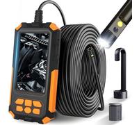 Retoo Endoscopio Industriale Digitale con Telecamera Doppia, Schermo HD da 4,3 Pollici, 5 m, IP67 Impermeabile, per Ispezione a Tubo e Canale