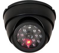 Retoo Fotocamera Dummy girevole per esterni e interni, telecamera CCD senza fili con LED lampeggiante, telecamera di sicurezza resistente alle intemperie, fake camera per la sorveglianza della casa