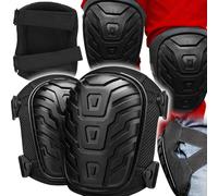 Retoo Ginocchiere da lavoro e sport - Ginocchiere in gel con cinghie antiscivolo - comode ginocchiere per solatori, giardino, artigianato, costruzione, estensibilità fino a 48 cm