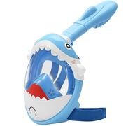 Retoo Maschera da snorkeling per bambini, vista panoramica a 180°, design | ABS e silicone, respirazione attraverso bocca e naso, canali d'aria separati, fasce regolabili per la testa, facile da pulire