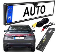 Retoo Portatarga targa con telecamera retromarcia 170°, IP68, telecamera portatarga, 656 x 492 px, 12V antipolvere e impermeabile, lunghezza cavo 6m, telecamera nel portatarga