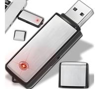 Retoo Registratore digitale professionale USB con 8 GB di memoria e registrazione silenziosa per presentazioni, interviste, riunioni, registratore vocale con batteria da 16 ore