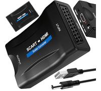 Retoo SCART a HDMI, convertitore da SCART a HDMI, adattatore video audio trasduttore 1080P HD per HDTV STB VHS Xbox PS3 Sky Blu-ray DVD Player, adattatore per HDTV VHS, supporta PAL, NTSC3.58 NTSC4,43