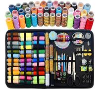 Retoo Set da cucito da viaggio 226, set di accessori da cucito per principianti, mini kit da cucito per casa, viaggi, campeggio, emergenza, bobine filo, forbici, filo, ditale, metro a nastro
