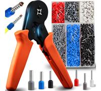 Retoo Set di pinze crimpatrici con capicorda da 600 pezzi da 0,25 a 10 mm, utens