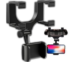 Retoo Supporto per cellulare per specchietto retrovisore universale forte supporto per cellulare per tutte le auto, supporto per cellulare più stabile per smartphone Samsung, Phone, Huawei