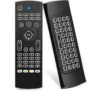 Retoo Telecomando Air Mouse 2.4GHz Universale Air Mouse con tastiera per Smart TV, Windows, MAC, Linux e Android, Portatile Senza Fili Controller, Mini Tastiera Wireless per PC