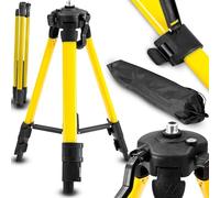 Retoo Treppiede per laser e livellatori, filettatura 5/8", altezza di lavoro 43-113 cm, tripod in alluminio per livellatore laser e laser a linee incrociate, treppiede regolabile telescopico, supporto