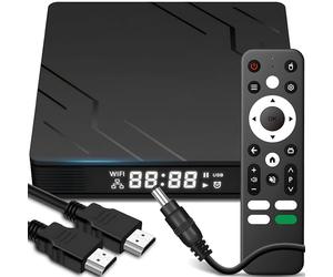 Retoo TV Box Android 13 Smart 4K Bluetooth 5.0 2GB 16GB Soporta TV HDMI Dual Band WiFi Telecomando Formati video Avi Rm Rmvb Ts Vob Mkv Mov ISO wmv asf flv dat mpg mpeg Mp4 Nero