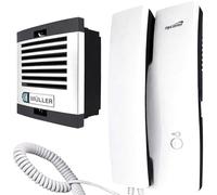 Retoo - Videocitofono per casa singola, citofono, impianto di interfono, 1 casa, montaggio superficiale, 230V AC 50/60Hz, universale, installazione a incasso, piastra 13x13x6cm, citofono 21x10,8x6,5cm