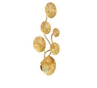 Retor Copper Lustre Gold Silver Lotus Leaf Wall Lamp Vintage Bedside Living Room Art Decor Home Lighting Wall Sconces (Color : A) (B)
