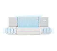 Retractable Air Conditioner Deflector, Adjustable Wind Diverter Cover, Stable Baffles, Anti-Blow Shield for Wall or Ceiling AC Units, Car, Window Mount, and Home Cooling Comfort